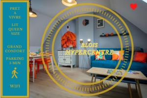 Appartements SUPERLOGIS - Sous Les Toits - T2 - BLOIS-HYPERCENTRE 1 chambre 4 personnes : Appartement 1 Chambre