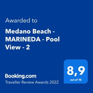 Medano Beach - MARINEDA - Pool View - 2