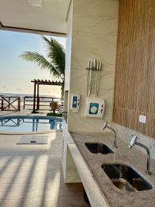 Exclusivo Apto em frente às piscinas naturais de Porto de Galinhas - Com vista frontal para o mar - Beira mar - Plage du Porto 101