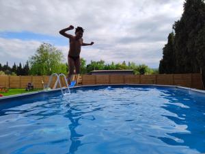 Maisons de vacances Maison piscine jeux a la campagne : Maison 3 Chambres