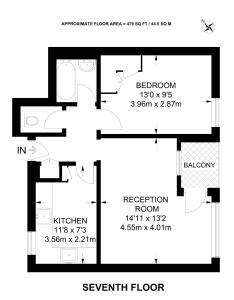1-double bedroom aparment in Central London
