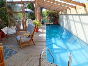 Maisons de vacances Holiday home with indoor pool, Plouneour-Brignogan-Plages : photos des chambres