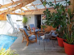 Maisons de vacances Holiday home with indoor pool, Plouneour-Brignogan-Plages : photos des chambres