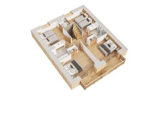 Chalets Le refuge des Sens Chalet Harmonie : photos des chambres