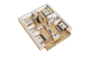 Chalets Le Refuge des Sens chalet Quietude : photos des chambres