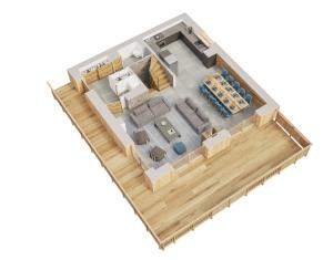 Chalets Le Refuge des Sens chalet Quietude : photos des chambres