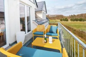 FLEESENTRAUM Seeadler Grand Maisonette - Für Golfer und Familien - Sauna Kamin Balkon Nintendo - Hunde willkommen! - Strietfeld