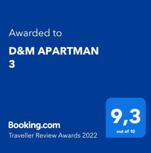 D&M APARTMAN 3