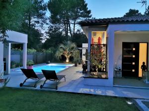 Villas VILLA LUCIA, 8 PERS, au calme, proche plage a Vieux-Boucau : photos des chambres