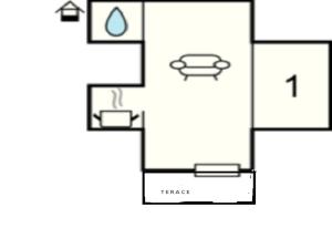 Apartment in the house with pool, ground floor