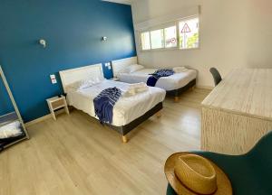 Family Room room in Amerique Hotel Palavas Montpellier Sud -LOGIS-