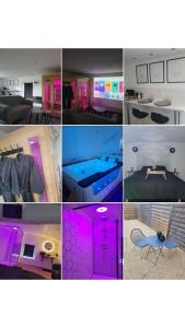 Maisons de vacances Logement cocooning avec jacuzzi et sauna privatifs : photos des chambres