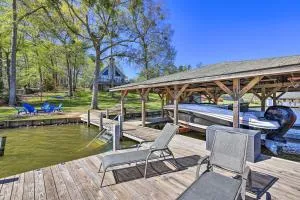 Lakefront Eatonton Home Boat Dock and Fire Pit - Meriwether