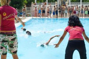 Maisons de vacances Maison avec piscine chauffee de Paques a la toussaint acces animation & parc aquatique de juin a fin septembre : photos des chambres