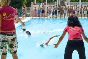 Maisons de vacances Maison avec piscine chauffee de Paques a la toussaint TAMARIS acces animation & parc aquatique DE juin a fin septembre : photos des chambres