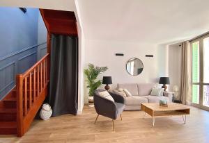 Bioves en Duplex-climatisation-centre ville-plage