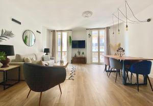 Appartements Bioves en Duplex-climatisation-centre ville-plage : photos des chambres