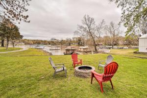 Kayaks and Boat Dock Waterfront Home in Grove