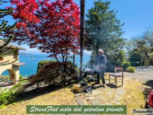 Appartamento vista Lago, giardino spiaggia a Stresa vista Isole Borromee e Golfo Borromeo - STRESAFLAT
