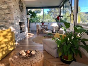 Maisons de vacances Magnifique haut de villa les camoins Marseille : photos des chambres