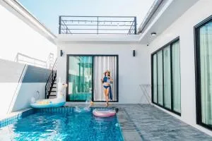 Arthur Pool Villa Chaam 3BR with Iconic Mountain view Pet & Family Friendly - Ban Nong Sai