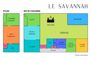 Maisons de vacances ''Le Savannah'' - Jacuzzi - A 3min du Zoo de Beauval : photos des chambres