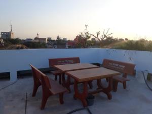 A rooftop overlooking the town from 360 degrees