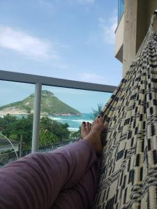 Flat vista mar na praia da macumba