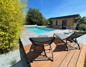 Appartements LA SOURCE DU PREI & SPA - DOMAINE LOUE PAISIBLE - Calme - Terrasse - Parking : photos des chambres