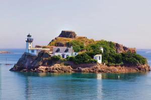 Maisons de vacances Maison cocooning vue mer a Barnenez : photos des chambres