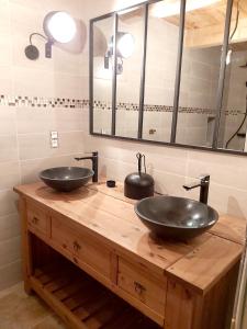 Maisons de vacances Maison de 2 chambres a Lanarce a 800 m de la plage avec sauna et jardin clos : photos des chambres