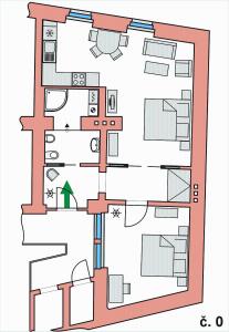 Two-Bedroom Apartment - Anenská room in Apartment No 0A Anenska 13 - Stare Mesto
