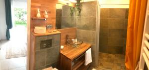 Maisons d'hotes LA MAISON DE LA DUNE - Chambres Climatisees - Jacuzzi 1ere seance offerte - Piscine chauffee avec Abri Amovible - Plage situee a 200m, acces direct par le bois : photos des chambres