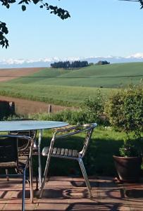 Maison avec vue Pyrénées et piscine chauffée