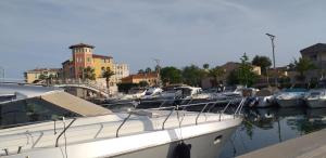 Sur le quai de port fréjus