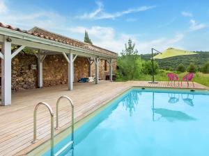 Maisons de vacances Tranquil holiday home in Cebazan with private pool : photos des chambres