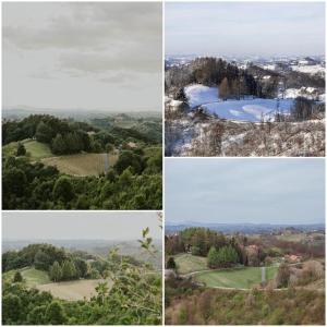 Haloze na dlani - Haloze in your hand, hiša s pogledom na hribe - a house vith a view of hills