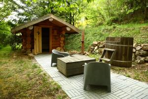 Lodges Les Grangeonnes, gites nature, piscine, sauna pour accueil familiale ou de groupe : photos des chambres