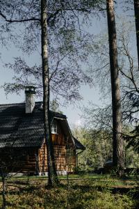 "Gaujmale" sauna house in nature