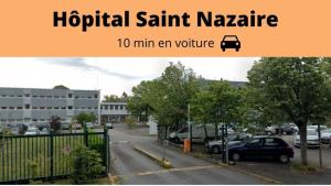 Appartements Saint Nazaire - White Lion - Centre ville - Au calme - Parking privatif aerien - Internet haut debit Fibre : Studio avec Balcon 