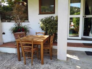 Parte di casa con giardino e piscina