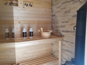 Borowikowe Zacisze drewniane domy z dostępem do balii i sauny
