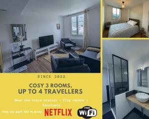 Appartements T2 Bis Cosy proche Gare : photos des chambres