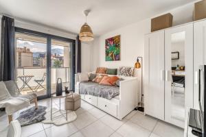 Appartements Emergence - Beau T1 pour 2 personnes balcon et garage : photos des chambres