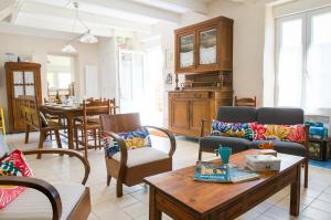 Maisons de vacances Maison pour 5 a Kerity les pieds dans l'eau : photos des chambres