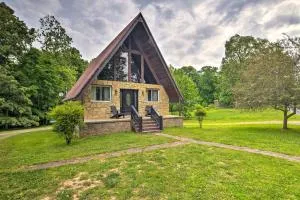 A-Frame Cabin with Hot Tub, Walk to Kentucky Lake! - Kuttawa