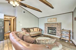 Walk to Lake and Beach Pocono Cabin with Fire Pit