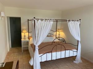 Maisons d'hotes Aux Coteaux d'Aussac : Chambre Lit King-Size - Vue sur Jardin