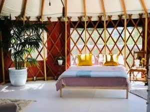 Byron Bay Hinterland Eco-Retreat Terracota Yurt - Nimbin