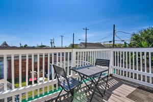 Walk to Beach Breezy Galveston Apt with Deck!